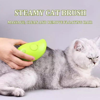 3 In 1 Cat Steam Brush Dogs And Cats Pet Electric Spray Massage Comb Brush For Massage Pet Grooming Cat Hair Brush For Removing